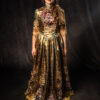 Victorian Dress Metallic Rose Elite