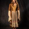 Renaissance Dress Brown Puffy Sleeves