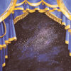 blue stage backdrop