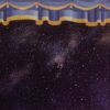 Blue Stage Curtain Backdrop, (larger vers)