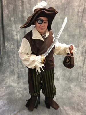 male pirate brown