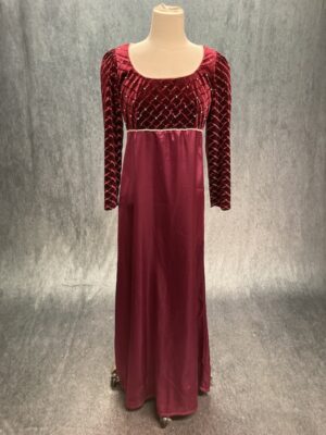 check velvet red