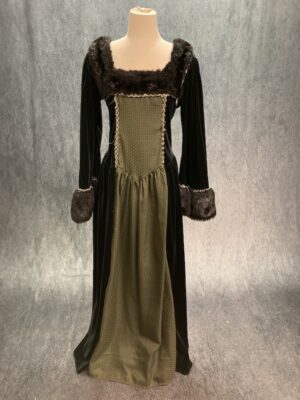 dark green fancy fur